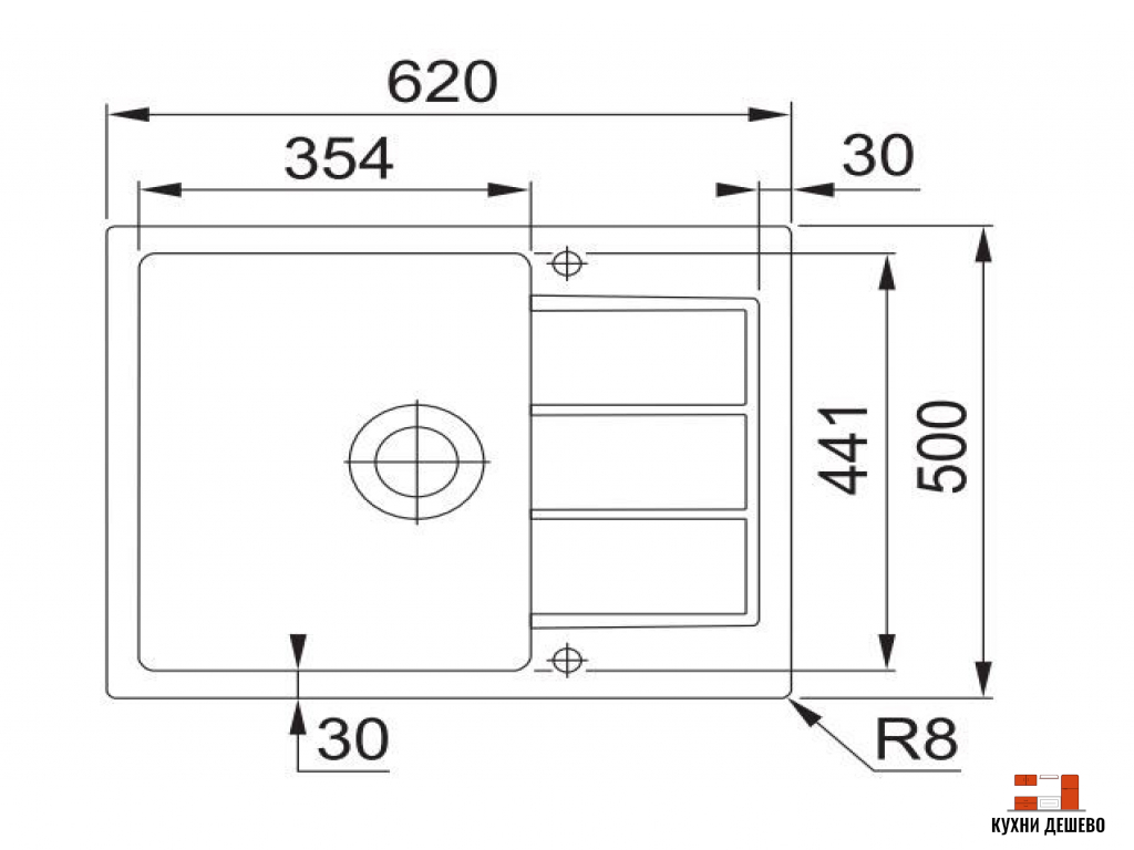 Franke SIRIUS S2D 611-62/500 оникс