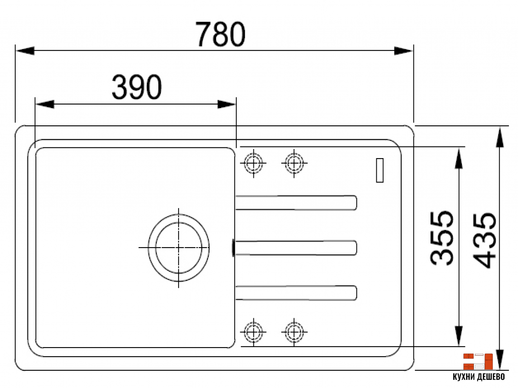 Franke MALTA BSG 611-78 белый