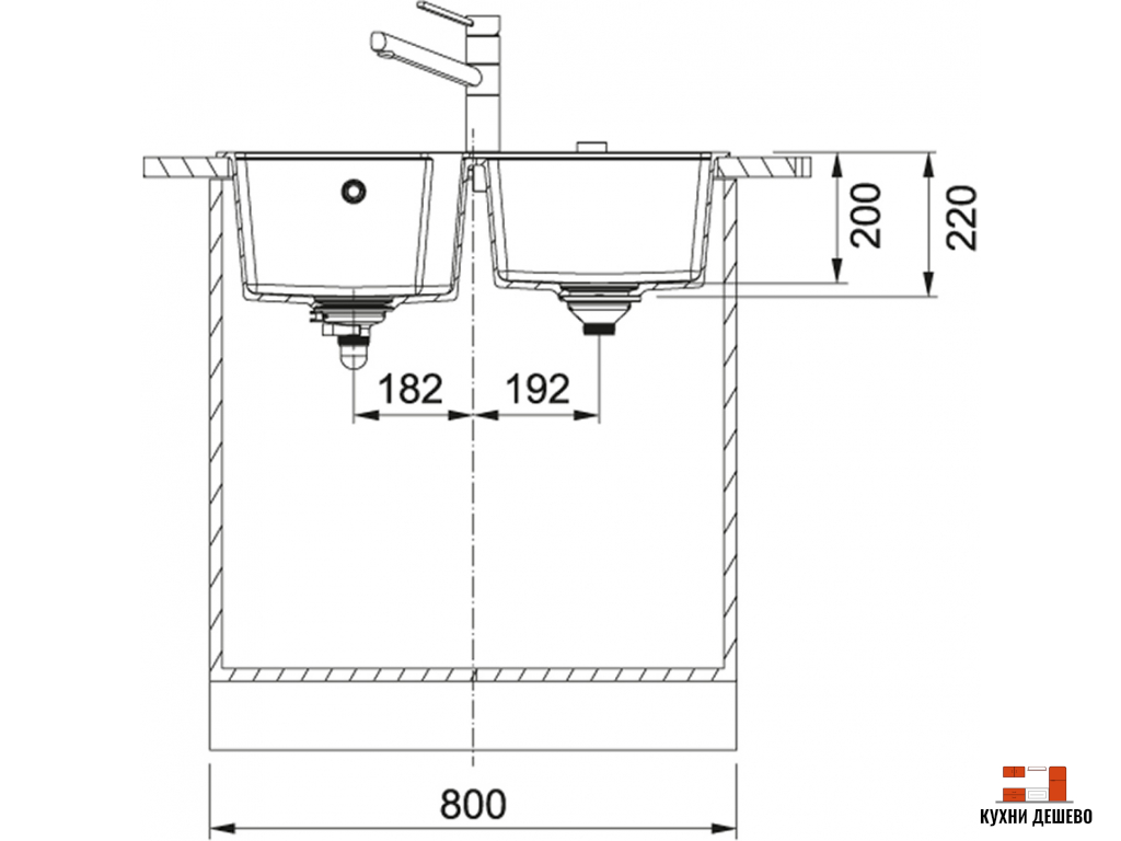 Franke URBAN UBG 620-78 миндаль