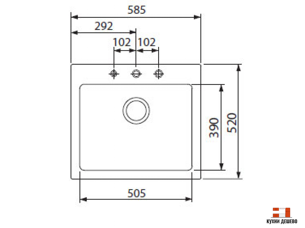 Franke MARIS MRG 610-58 бежевый