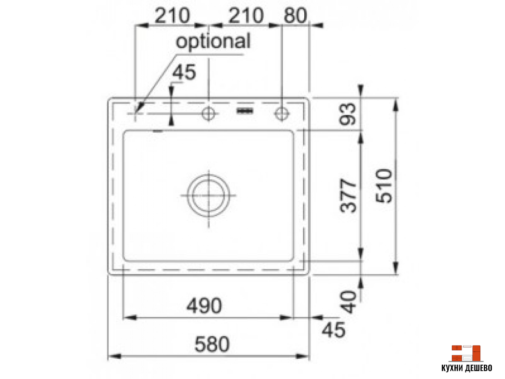 Franke MYTHOS MTK 610-58 белый