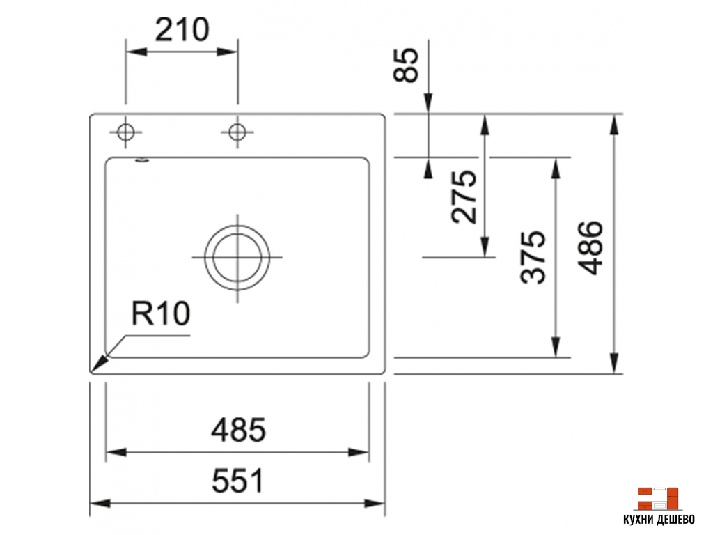 Franke MYTHOS MTK 210-58 белый