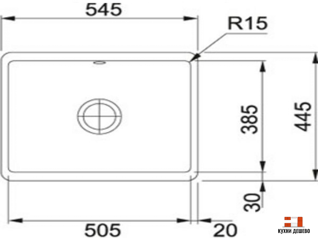 Franke KUBUS KBK 110-50 жемчужно-серый