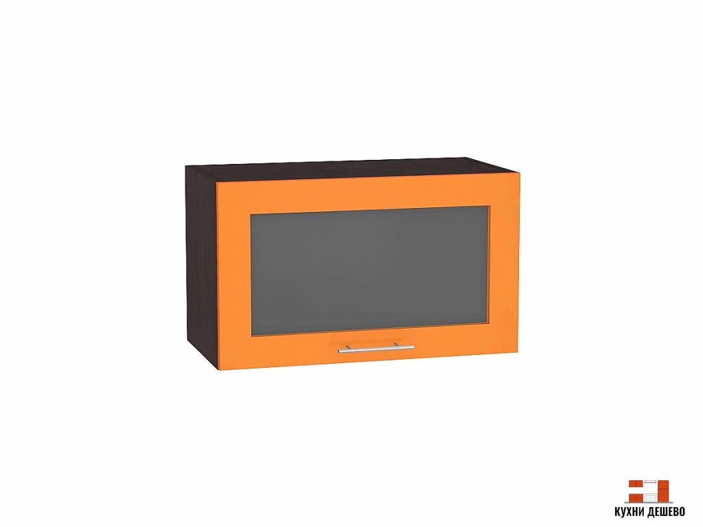 Шкаф верхний горизонтальный остекленный Рейн