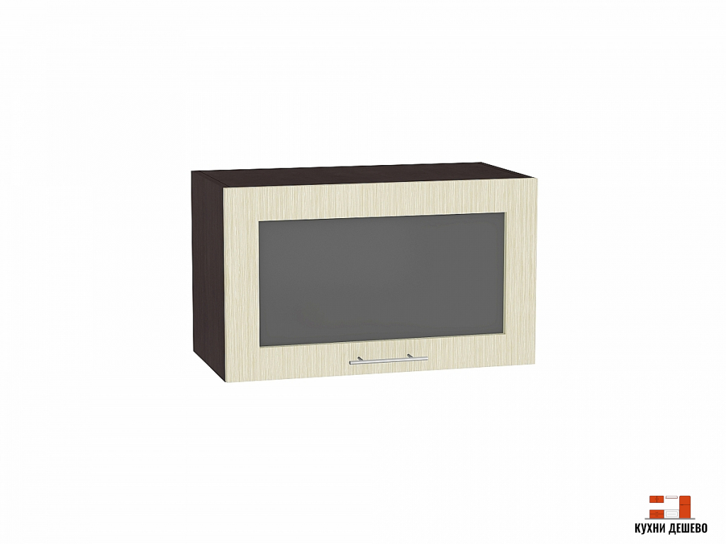 Шкаф верхний горизонтальный остекленный Рейн