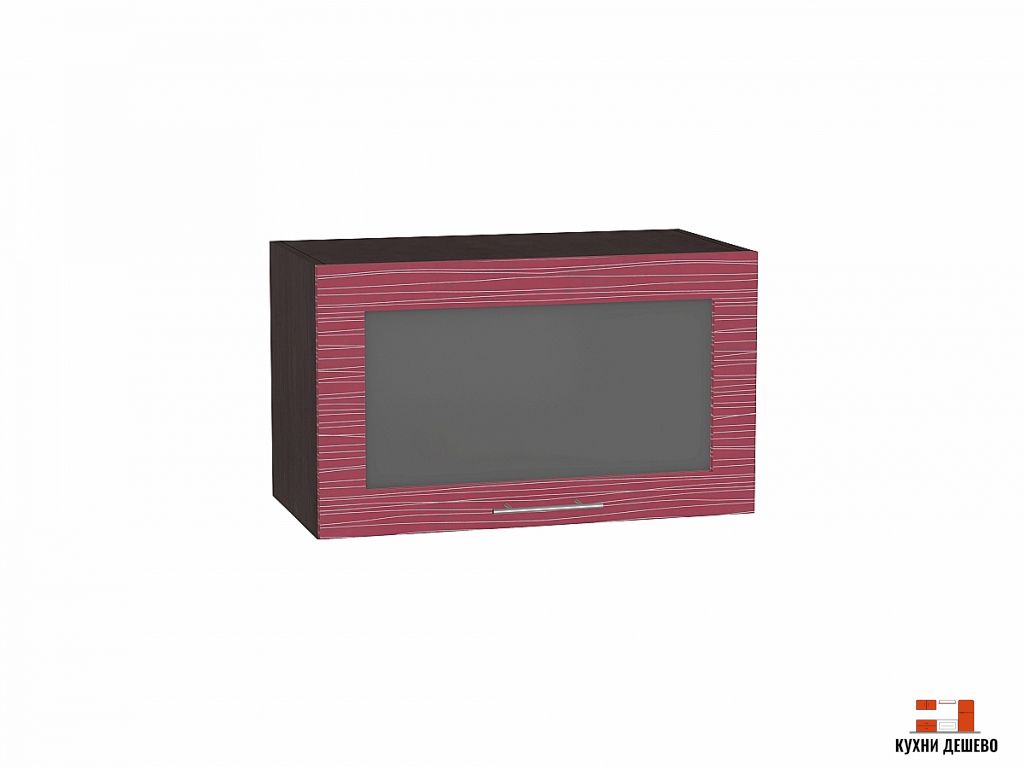 Шкаф верхний горизонтальный остекленный Рейн