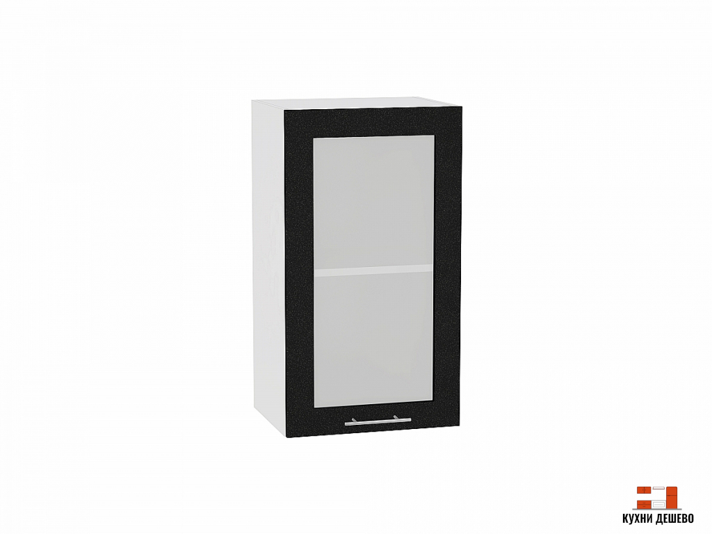 Шкаф верхний с 1-ой остекленной дверцей Рейн