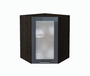 Шкаф верхний угловой остекленный Рейн