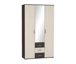 Шкаф трехстворчатый Рошель ШК-813 с ящиками