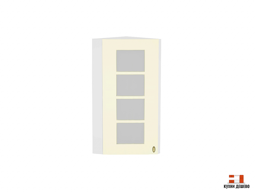 Шкаф верхний торцевой остекленный Эстет 920