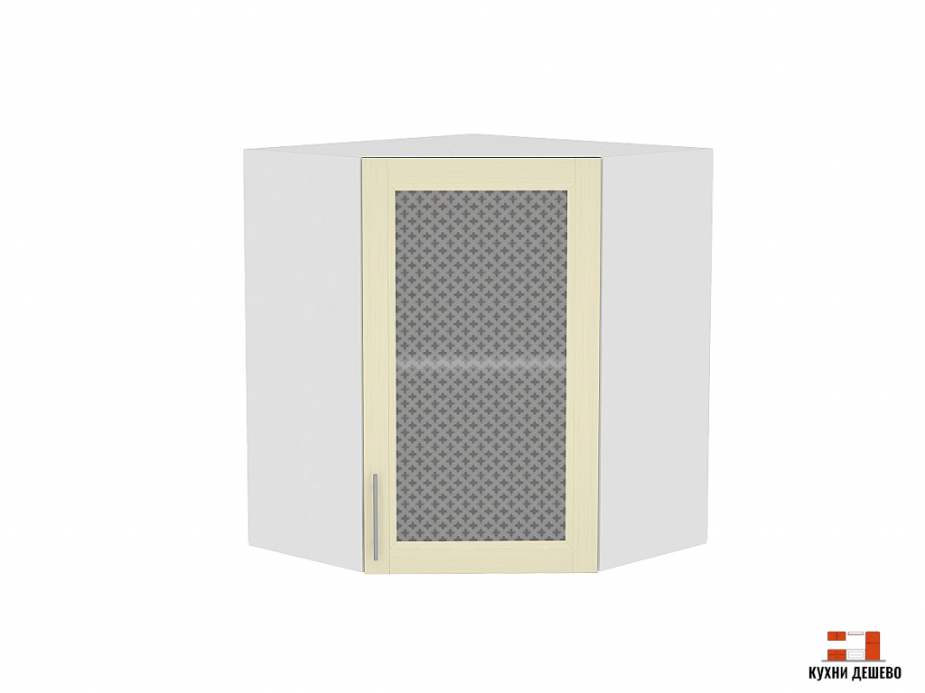 Шкаф верхний угловой остекленный Росси  920