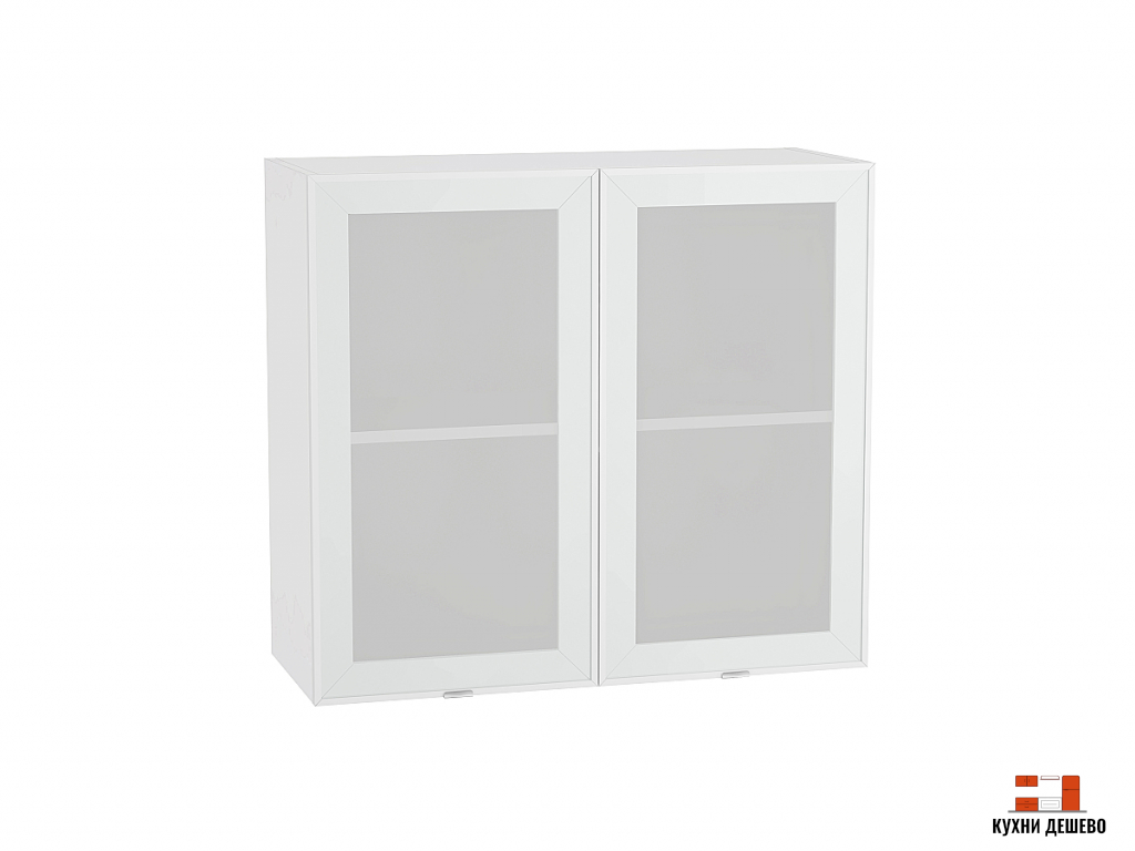 Шкаф верхний с 2-мя остекленными дверцами Изабелла-AL-01