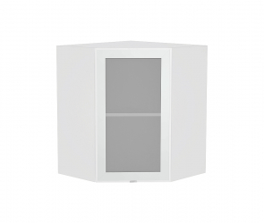 Шкаф верхний угловой остекленный Изабелла-AL-01