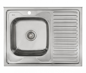 Мойка накладная 806016/0,6 1Ч1К (левая)