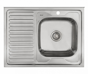 Мойка накладная 806016/0,6 1Ч1К (правая)