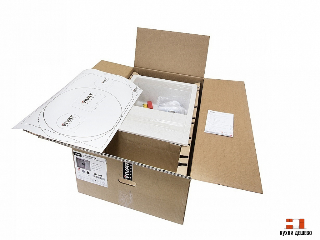 Мойка врезная Vivаt 655120 1Ч1К