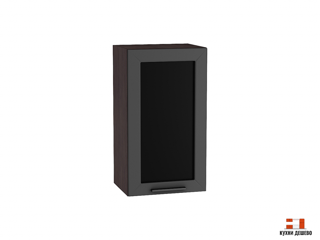 Шкаф верхний с 1-ой остекленной дверцей Тироль 920