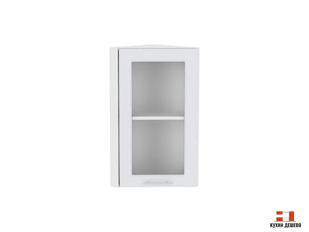 Шкаф верхний торцевой остекленный Эвита