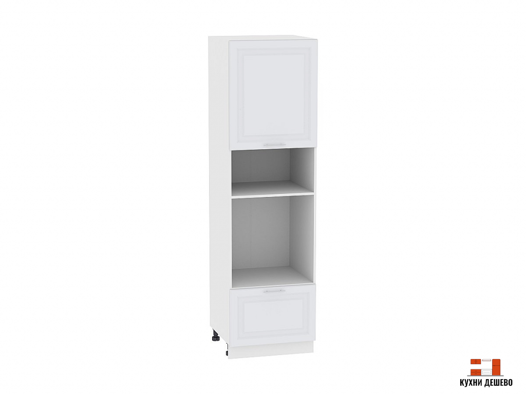Шкаф пенал под бытовую технику с 1-ой дверцей и ящиком Эвита 606Н (для верхних шкафов высотой 920)