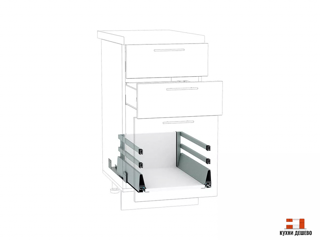 Ящик высокий POWER BOX2 с 2-м рейлингом